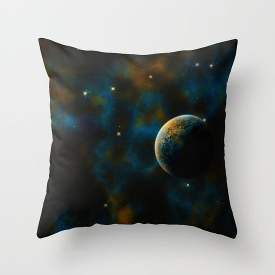 Deus Nebula Throw Pillow