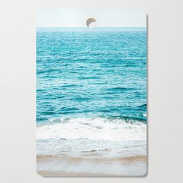 Teal Ocean Wave Photography Cutting Board