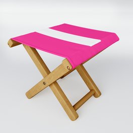 l (White & Dark Pink Letter) Folding Stool