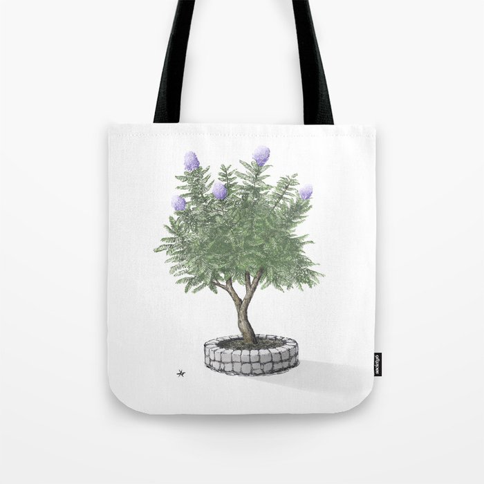 Jacaranda Tree - Botanical Drawing Tote Bag