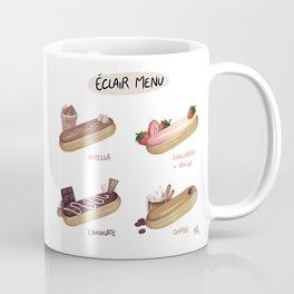 Éclair Menu (white BG) Coffee Mug