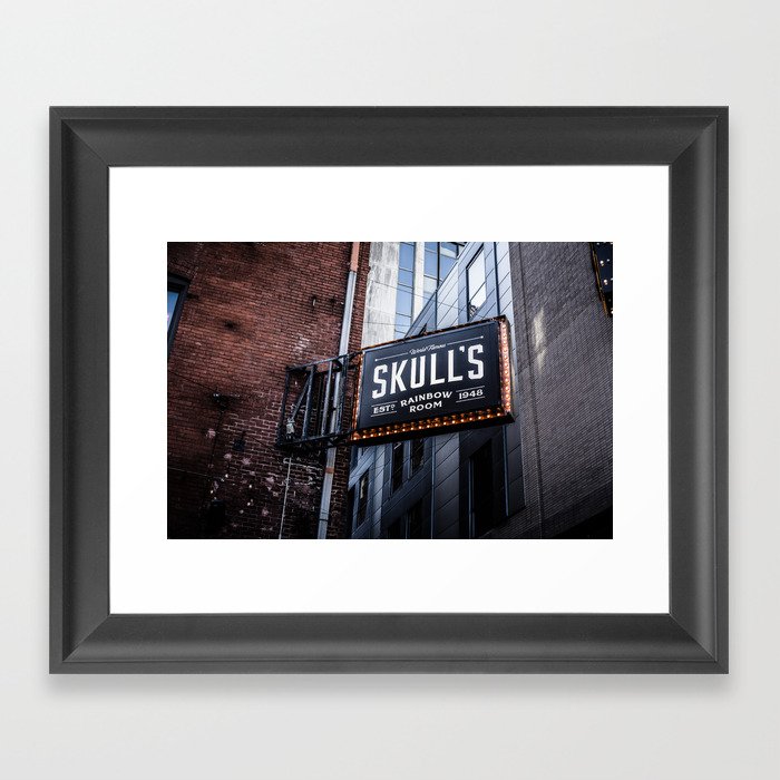 Skull's Rainbow Room Nashville Tennessee Framed Art Print