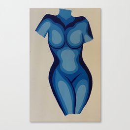 Little Body Blue Canvas Print