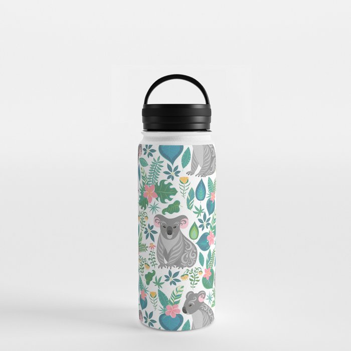 Floral Koala Water Bottle