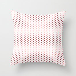 Small Red heart pattern Throw Pillow