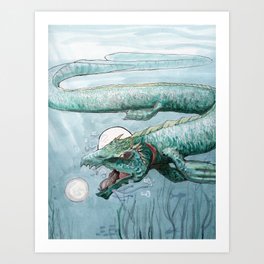 Water Dragon Art Print