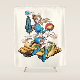 Pin Up Girl Shower Curtains Society6