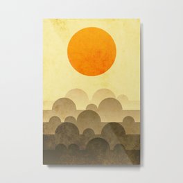 sunrise, forest Metal Print