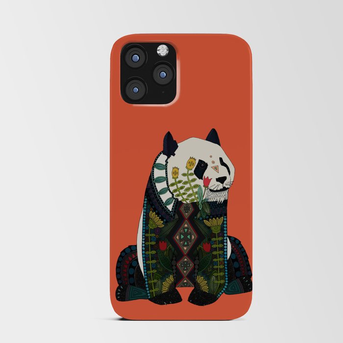 panda orange iPhone Card Case