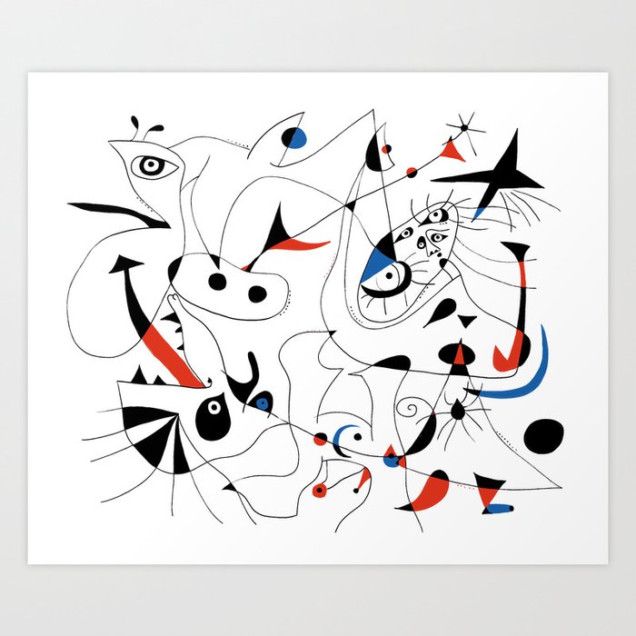Joan Miro 5 Art Print By Shamila Society6