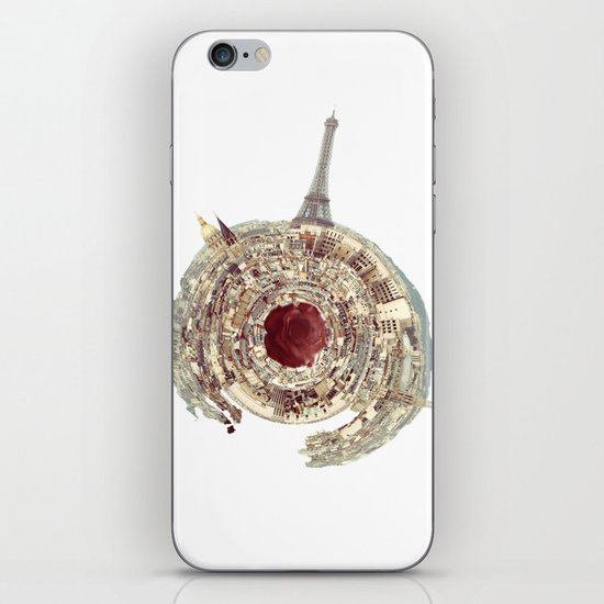 around Paris with Rose iPhone Skin