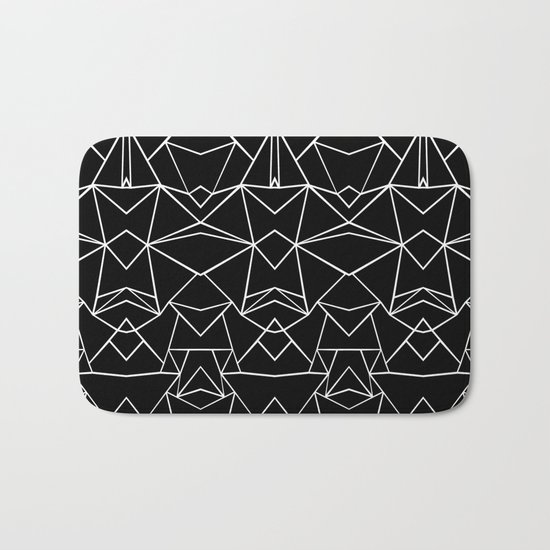Ab Mirror Black Bath Mat