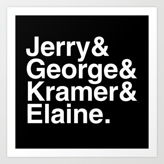 Seinfeld Jetset Art Print
