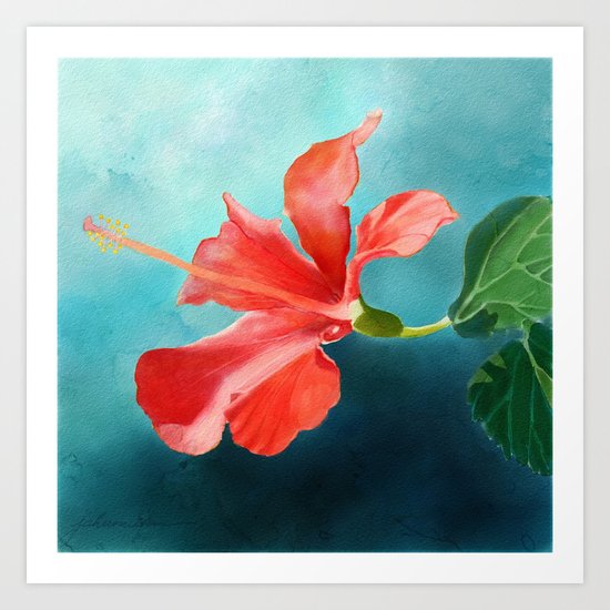 January Blues Art Print