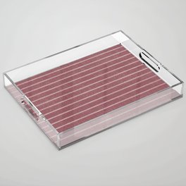 Classic Stripe (Berry) Acrylic Tray
