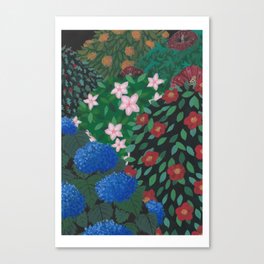 Flowering Shrubs Canvas Print