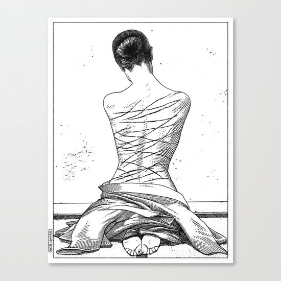 asc 597 - Les amatrices III (Sketchwork) Canvas Print