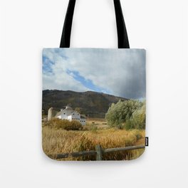 Park City Barn and Tree in Fall Tote Bag