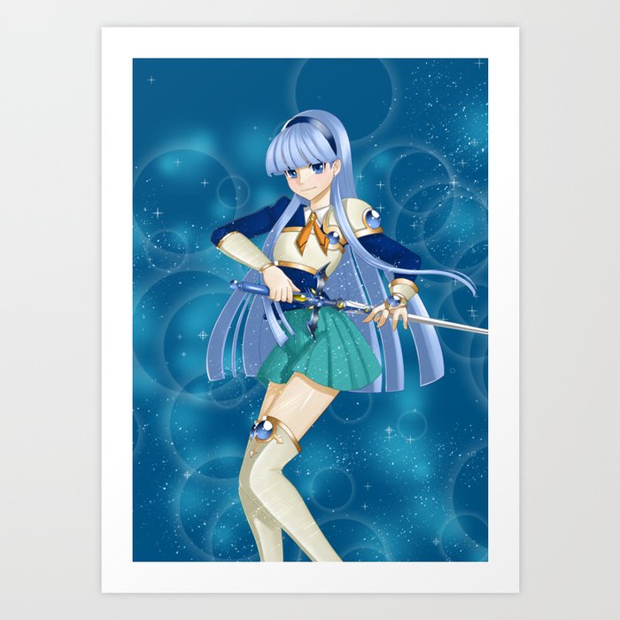 Wallpaper Magic Knights Rayearth Umi Art Print By Yasosume Society6 For iPhone Free