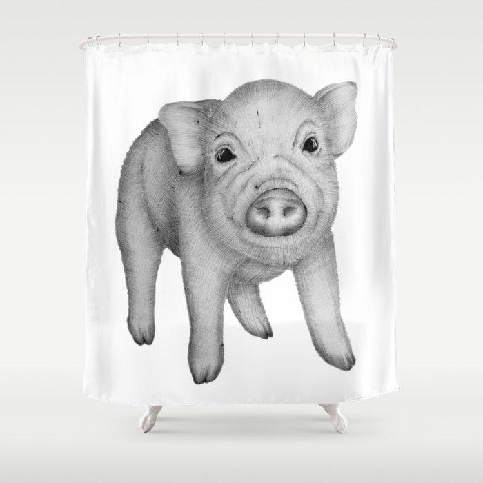 This Little Piggy Shower Curtain