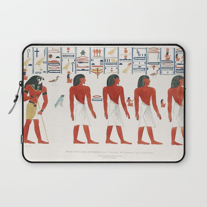 Procession of Egyptian illustration from the kings tombs in Thebes by Giovanni Battista Belzoni (177 Laptop Sleeve