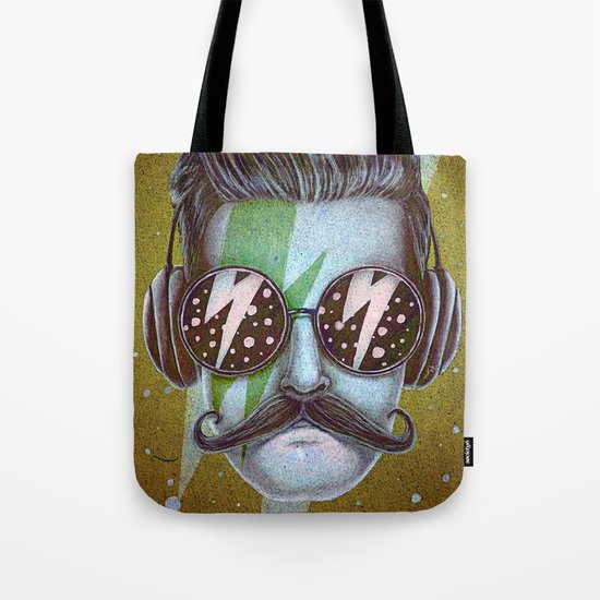 Dude (green) Tote Bag