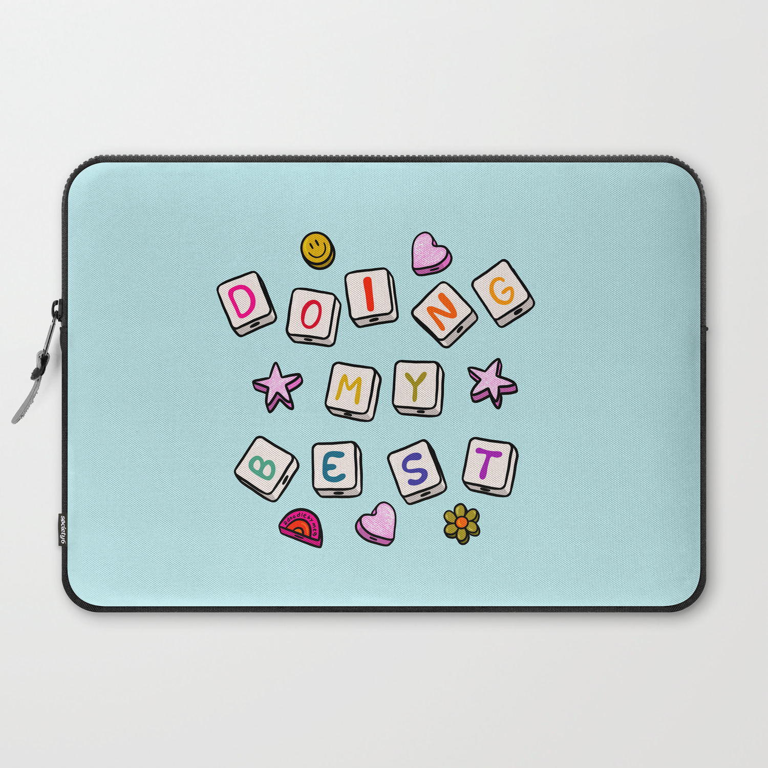 Doing My Best Laptop Sleeve by Doodle by Meg | Society6