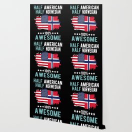 Half American Half Norwegian Wallpaper