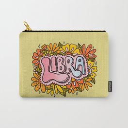 Libra Flowers Carry-All Pouch