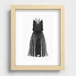 The Wolf King Recessed Framed Print