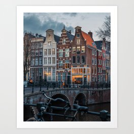Amsterdam Canal Houses | Fine art travel photography print from the Netherlands | Art Print