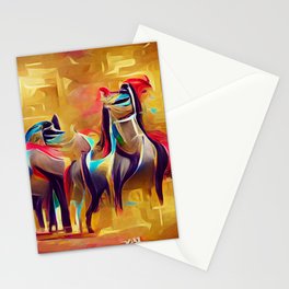 Egyptian Horses Stationery Card