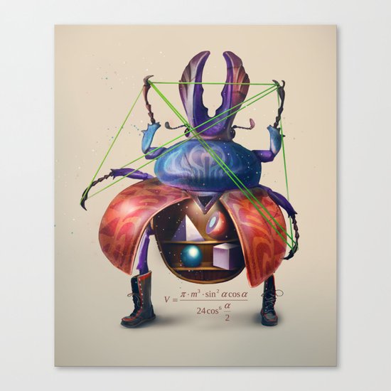 Beetle stunt Canvas Print
