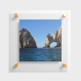 Mexico Photography - Beautiful Arch Going Over The Blue Sea Floating Acrylic Print