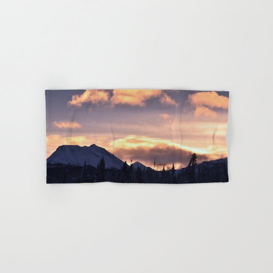Flat Top Sunrise Serenity Rose Hand & Bath Towel