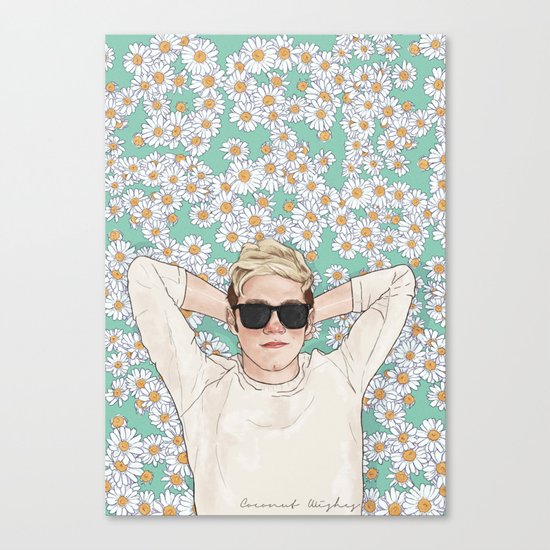 Niall daisies field Canvas Print