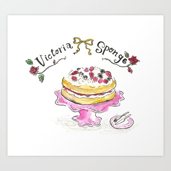 Victoria sponge Art Print