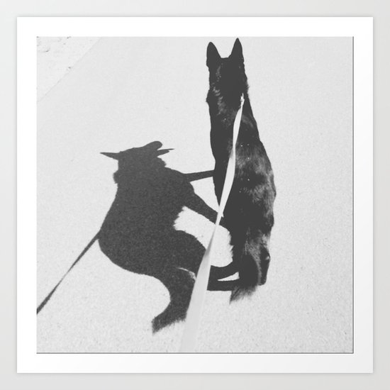 Shadow Dog Art Print