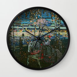 Couple Riding by Wassily Kandinsky Wall Clock | Wassilykandinsky, Abstract, Abstractart, Bauhaus, Culture, Russianpainter, Artist, Expressionism, Emotion, Kandisky 