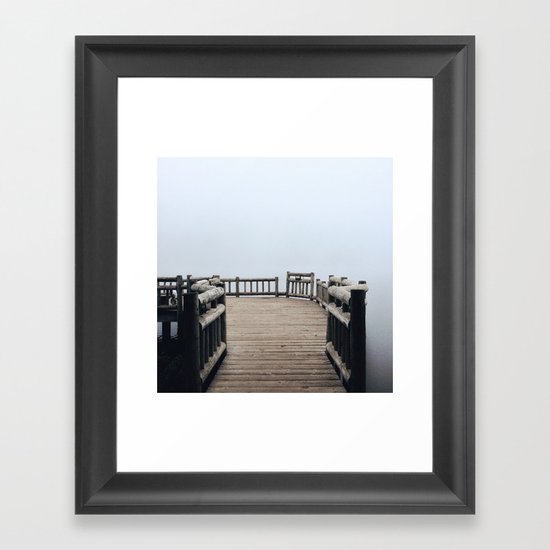 Fog Walk Framed Art Print