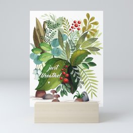 Just Breathe Mini Art Print