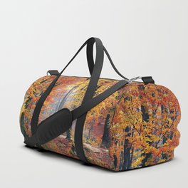 Colorful Autumn Fall Forest Duffle Bag