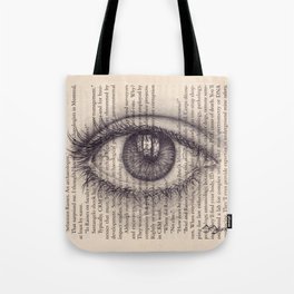 Eye in a Book Tote Bag