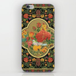 Persian Flower and Nightingale Miniature iPhone Skin