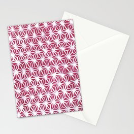 Diamond Star white over red Stationery Card