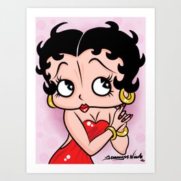 Betty Boop OG by Art In The Garage Art Print