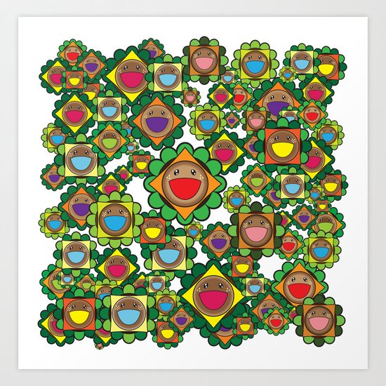 Burgers Everywhere Art Print