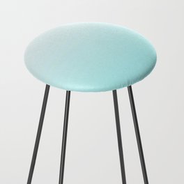 Turquoise & White Ombre Counter Stool