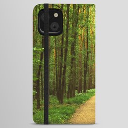 Forest path iPhone Wallet Case