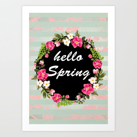 HELLO SPRING Art Print